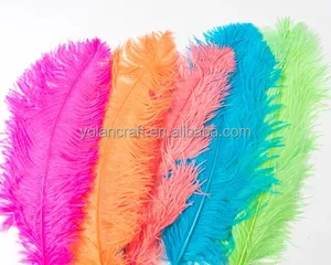 Wholesale Wedding Stage Decoration OEM Size Colorful Soft Black Ostrich Feathers For Costume Wedding Centerpiece Carnival Decor