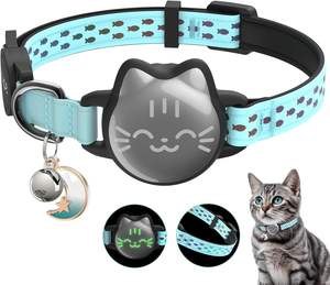 Kingtale Pet Suppliers Wasserdichtes Airtag <span class=keywords><strong>Cat</strong></span> <span class=keywords><strong>Collar</strong></span> Breakaway mit leuchtendem reflektieren dem Muster Leichtes Kätzchen halsband - Product Image 4