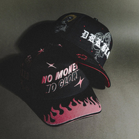 Gorra de Béisbol de Gamuza OEM ODM de 5 Paneles, Modelo Nuevo de Calidad Original, con Logotipo Personalizado y Bordado 3D, Colaboración X El Mago Baez y Sad Boyz