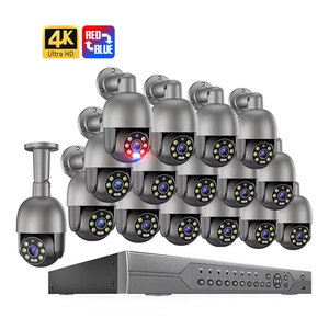 Personnalisé 8mp 16ch suivi automatique humain Poe Ptz caméra Kit IP66 étanche bidirectionnel Audio sécurité à domicile système de caméra de vidéosurveillance - Product Image 1