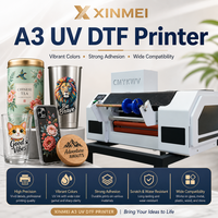 Mesin Printer UV DTF A3 30cm Langsung dari Pabrik XINMEI untuk Label Kristal, Stiker UV, Film AB, Cetak Cangkir, Botol, dan Casing Ponsel