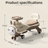 Voiture à pédales silencieuse en plastique pour enfants de 1 à 5 ans, anti-basculement, pour enfants et adultes, pour garçons, filles et bébés