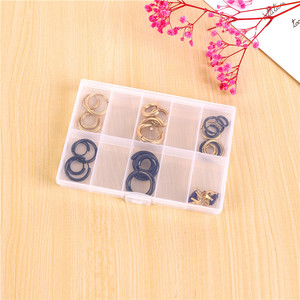 Transparent Plastic Jewelry Organizer Box 10 Compartment With Lid For Earrings And Small Accessories Storage - Product Image 1