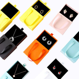 กล่องใส่เครื่องประดับแบบลิ้นชักใส่มือโลโก้ตามสั่งกล่องใส่เครื่องประดับต่างหูสร้อยคอสร้อยข้อมือของขวัญ - Product Image 1