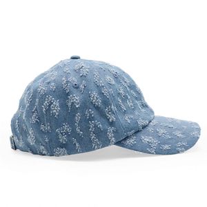 Custom Plain Blank Vintage Washed Distressed Denim Dad Hats - Product Image 5