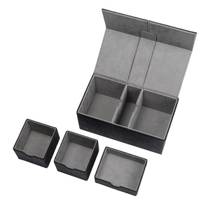Bowen Black 200 <strong>Card</strong> Twin Flip Tray <strong>Deck</strong> <strong>Case</strong> <strong>Deck</strong> Box Protecting Your Game <strong>Cards</strong> - Product Image 1