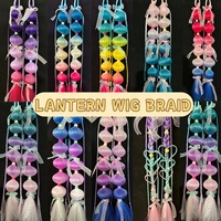 Extensions de cheveux tressés en dreadlocks de 50 cm en vrac |   Pompons pour cheveux arc-en-ciel pour enfants |   Cheveux synthétiques en fibre haute température pour cosplay tendance