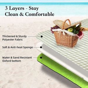 <b>Outdoor</b> Portable Eco Recycled Waterproof Picnic <b>Throw</b> Blanket - Product Image 3