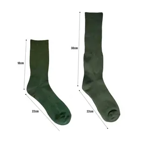 OEM Patrol Cotton Blending Tactical Boots Sock Mil Grade Army Green Calf Boot Socks