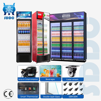 Réfrigérateur commercial vertical à température unique pour boissons, refroidissement par air