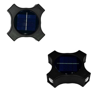 <b>Adjustable</b> Design IP65 Waterproof 5W LED Outdoor Garden Solar <b>Lamp</b> Solar Wall-Mounted Street Light 3500K Warm White 90 Beam - Product Image 1