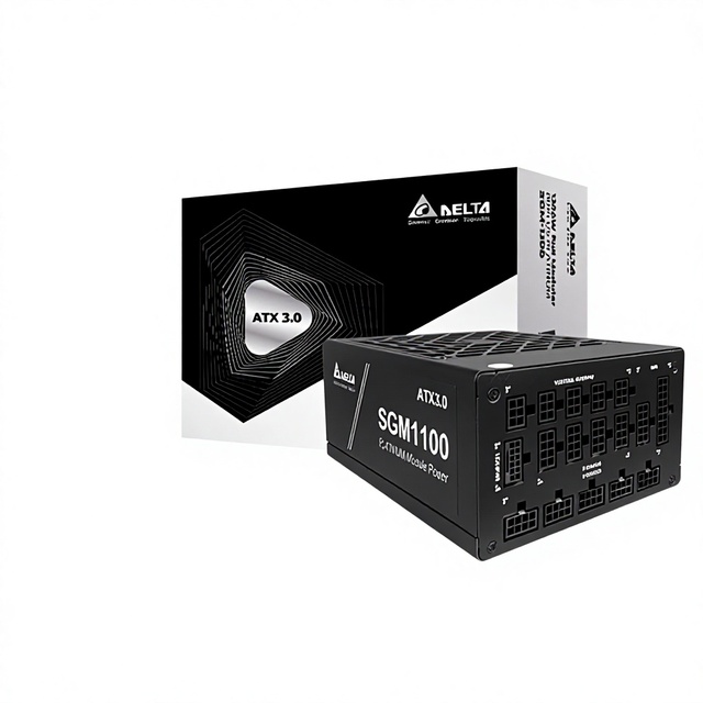 Delta Sgm1100W Single-Channel 12V Platinum Full-Mode Full-Voltage Desktop Computer Power Supply Atx3.0/Pcie5.0/Supports 50