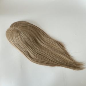 5.5*6.5 Mono Womens Hairpieces Real Hair Wigs for Thinning Hair Female <b>Toupee</b> for Women Natural Color 130% Density #FF - Product Image 2