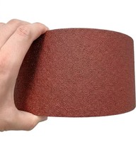 Rouleau de toile abrasive pour ponceuse, résistant à la chaleur, pour le finissage des surfaces métalliques, homologué CE
