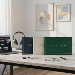 BTS JUNGKOOK [Álbum Solista] GOLDEN Edición Limitada - 11 Pistas, 5 MVs con DVD y Postal Autografiada (N.º 1 en Spotify) - Product Image 3