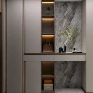 Mobile Portascarpe Moderno Minimalista per Ingresso e Soggiorno, Costruzione in Legno, Installazione a Pavimento, <span class=keywords><strong>Dimensioni</strong></span> Personalizzabili - Product Image 1