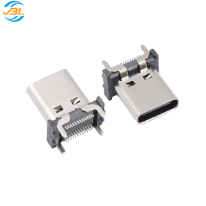 Conector USB Tipo-C Hembra de 16 Pines, Carcasa de Acero Inoxidable, Terminales de Soldadura, Compatible con Conectores Molex TE JAE JST para Carga de PCB - Product Image 5