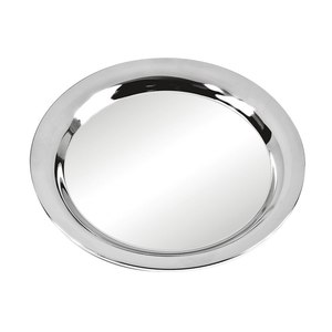 Elegante Vassoio di Servizio Moderno in Legno, 165 mm Rotondo, Design Liscio, Ecologico, per Uso in Cucina - Product Image 1