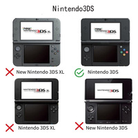 Boîtier de protection pour console de jeu pour 3DS, coque avant et arrière, coque en cristal de remplacement pour 3DS, housse de protection