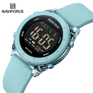 NAVIFORCE 7108 Digital Watches for Women Muilti-Function Luminous Waterproof Wristwatch Silicone Strap Female <b>Clock</b> - Product Image 5