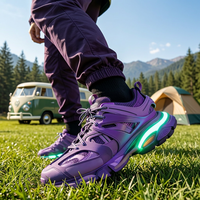 Chaussures de course de luxe LED originales, style rétro, tendance, modèle 3.0, chaussures de sport décontractées pour hommes