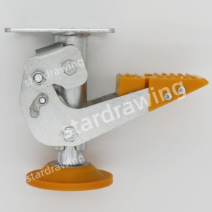 S-S 4 5 6 8 Zoll Lenkrollen für Bodenwagen mit Verriegelung - Product Image 5