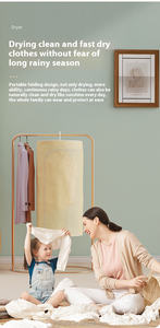 3 en 1 Fers multifonctionnels Pliable Télescopique Mural Sèche-<span class=keywords><strong>linge</strong></span> Air chaud Faible bruit Sèche-<span class=keywords><strong>linge</strong></span> électrique Vêtements Maison - Product Image 5