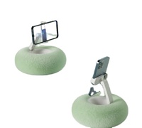 Oreiller réglable en forme de support pour téléphone et tablette Accessoire de bureau confortable pour la diffusion en direct pour la maison et le lit étanche