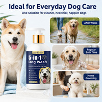 Shampoing pour chiens 5-en-1 en gros : Désodorisant, hydratant en profondeur, multi-effets – Fournitures de toilettage pour animaux en vrac