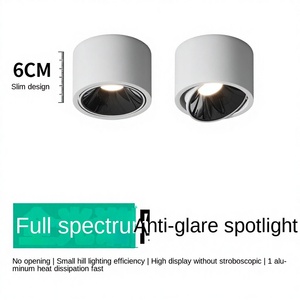 Faretto Ultra Sottile da Superficie Antiabbagliamento con Angolo Regolabile, Effetto Illuminazione <span class=keywords><strong>Piccolo</strong></span> Hill, in Lega di Alluminio per Ingresso Soggiorno - Product Image 5