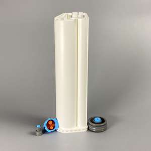 75ml 10:1 PBT bianco doppia cartuccia AB monouso tubo vuoto cartuccia in plastica bicomponente per tappo dentale preassemblato - Product Image 4