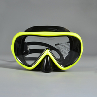 Masques de plongée avec lentille en verre trempé, pour la plongée en apnée, 1 pièce