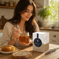 Boîte cadeau pour miel, emballage personnalisé en carton pour pot de miel, impression de logo en feuille d'or pour l'affichage en magasin