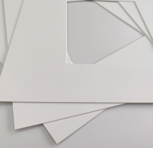 単一配電盤型パスパルトゥー ホワイト クリスマス装飾彫刻入り長方形 低価格 ペーパークラフト - Product Image 1