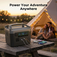 Stasiun Tenaga Portabel 300W PV PWM Tracking LiFePO4 512Wh 600W SIPANI, Generator Tenaga Surya untuk Berkemah di Luar Ruangan