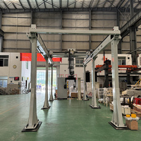 Robot portique télescopique multi-étages avec PLC, moteur à roulement et boîte de vitesses, puissance 3 kW, pour manutention industrielle automatisée, chargement/déchargement