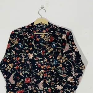 Ensemble de pyjama élégant à imprimé floral - Vêtements de nuit en coton artisanal, vêtements de nuit et de détente bohèmes pour femmes, cadeau d'été - Product Image 6