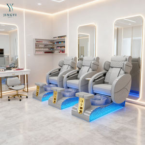 Fauteuil de pédicure spa magnétique personnalisé avec massage du dos, fauteuil de pédicure de luxe à dossier haut pour <span class=keywords><strong>salon</strong></span> - Product Image 6