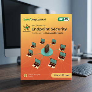 Net Protector, Protección de Punto Final para Empresas, 25 Usuarios, 1 Año, Software de Administración de Servidores para Dispositivos Empresariales Seguros - Product Image 1
