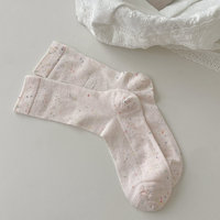 Chaussettes pour femme en gros, couleur unie, mode automne, douces et confortables