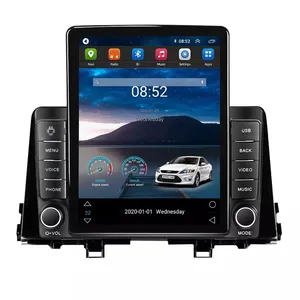 Layar Radio Android IPS 8 + 128G Tesla 1 Din Untuk KIA Morning Picanto 2017-2020 GPS BT Stereo 360 Lampu Kunci Kamera Gps Mobil