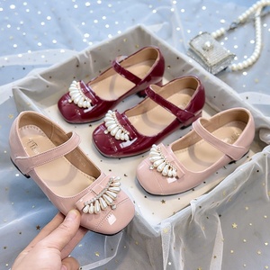 Scarpe da Principessa con Tacco Alto per Bambine, Stile Formale <span class=keywords><strong>in</strong></span> Pelle PU, per Primavera e Autunno, Abbinabili a Vestiti, per Uso Quotidiano - Product Image 1