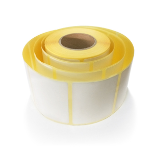 self-adhesive Thermal <b>Labels</b> <b>Waterproof</b> 500pcs White/Yellow/Blue Glassine Kiss Cut Sticker Rolls for Supermarket - Product Image 4