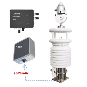 Интегрированная ультразвуковая автоматическая метеостанция RS485 7-в-1 с датчиками ветра, дождя, температуры, влажности, давления и солнечного излучения - Product Image 2