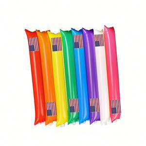Bâton de supporter gonflable personnalisé en plastique découpé sur mesure 60*10cm avec logo de drapeau de tous les pays, vente en gros, promotionnel pour le sport - Product Image 3
