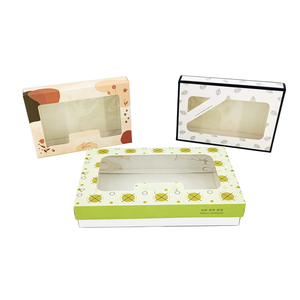Custom Luxury <strong>Cardboard</strong> <strong>Gift</strong> <strong>Box</strong> with Clear Window for Bakery Cake Packaging Food Industry Use - Product Image 3
