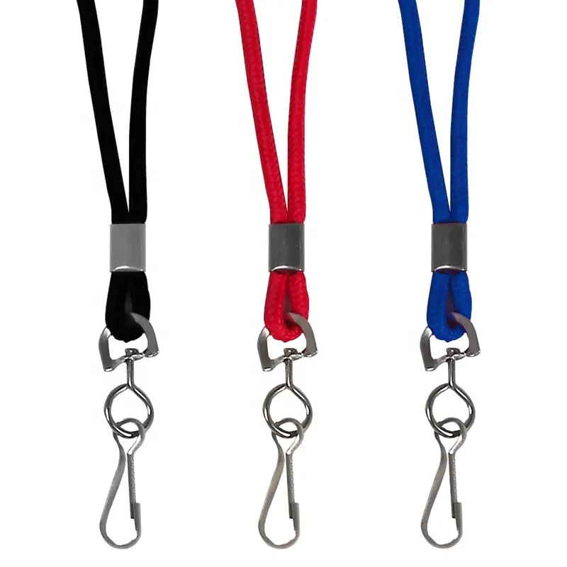 Cheapest one time use braid blank lanyard neck strap for events