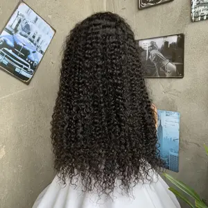 Échantillon gratuit de perruques Lace Front wig 12a pour femmes noires, perruques Lace Front wig crépues et bouclées brésiliennes de cheveux humains bruts Hd Lace Frontal Wigs