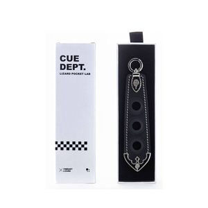 LIZARD Housse de protection en cuir à trois trous pour queue de billard avec rangement doublé en PU 1/2 Rod Box pour queue de billard Made China Model 3 Holes - Product Image 3