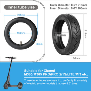Neumático de butilo con válvula recta para <span class=keywords><strong>patinete</strong></span> <span class=keywords><strong>Xiaomi</strong></span> 8.5, tubo interior 8.5x2, <span class=keywords><strong>accesorios</strong></span> para <span class=keywords><strong>patinete</strong></span> <span class=keywords><strong>eléctrico</strong></span> - Product Image 2